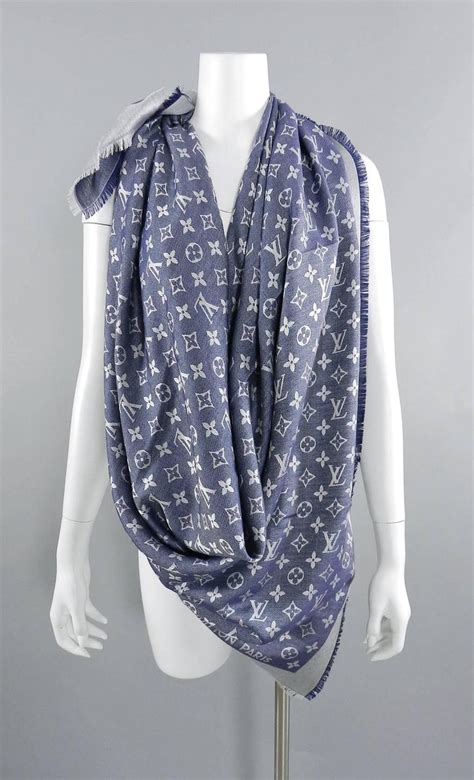 louis vuitton cotton monogram scarves|louis Vuitton Monogram shawl.